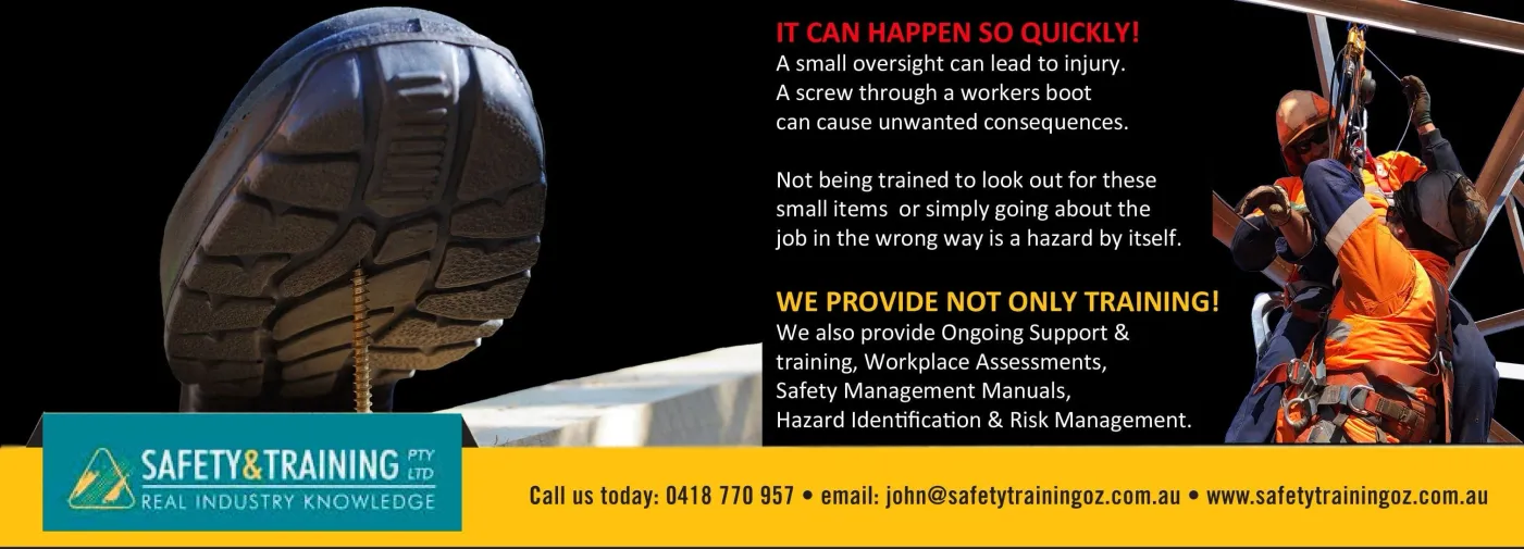 It can happen so quickly! We provide not only training.
