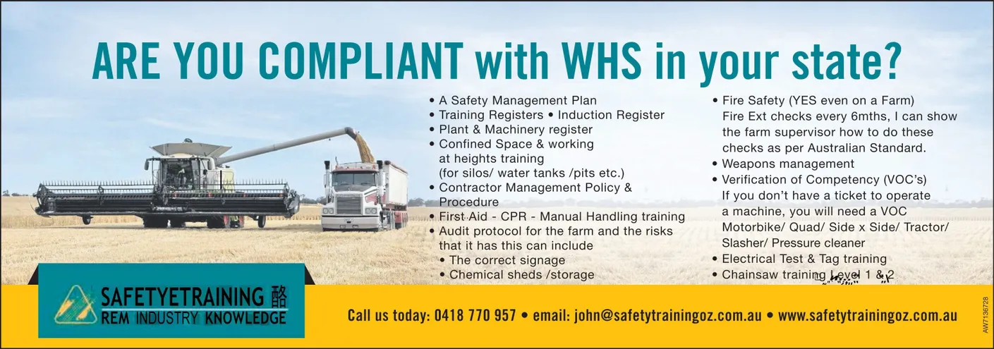 Are you compliant with WHS in your state?